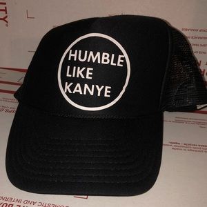 Humble Like Kanye West Black Trucker Hat
